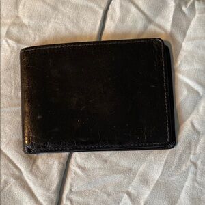 Black Leather Men's Wallet